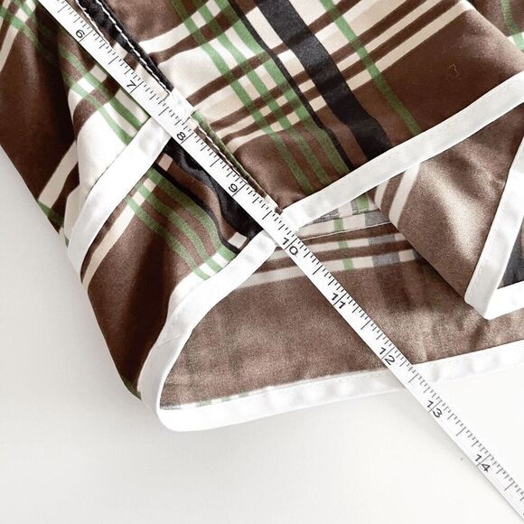 Billabong Mens Board Shorts Plaid Embroidered Signature Trunks Brown Sz 36 - Picture 9 of 10